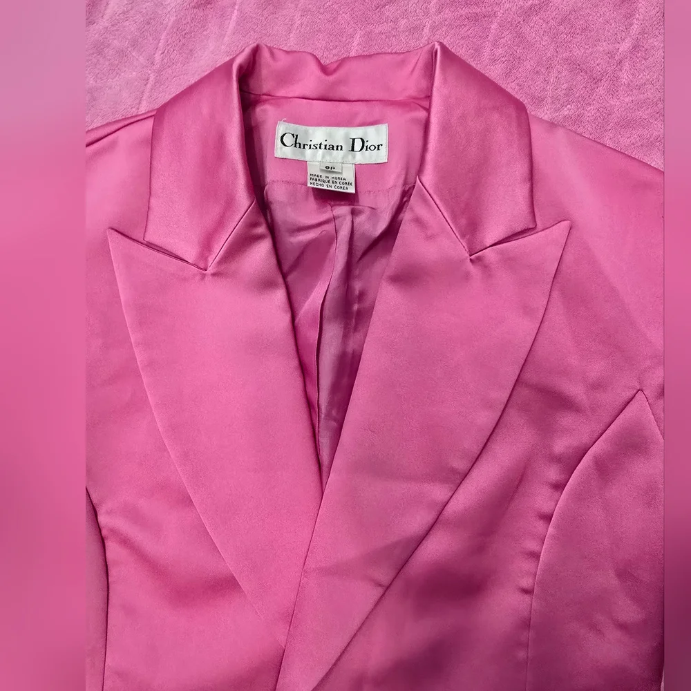 New! Christian Dior Pink Women's Blazer-Size 0p